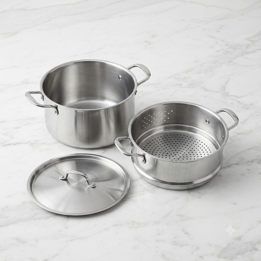 Bộ Nồi Xửng Hấp Inox Rainy